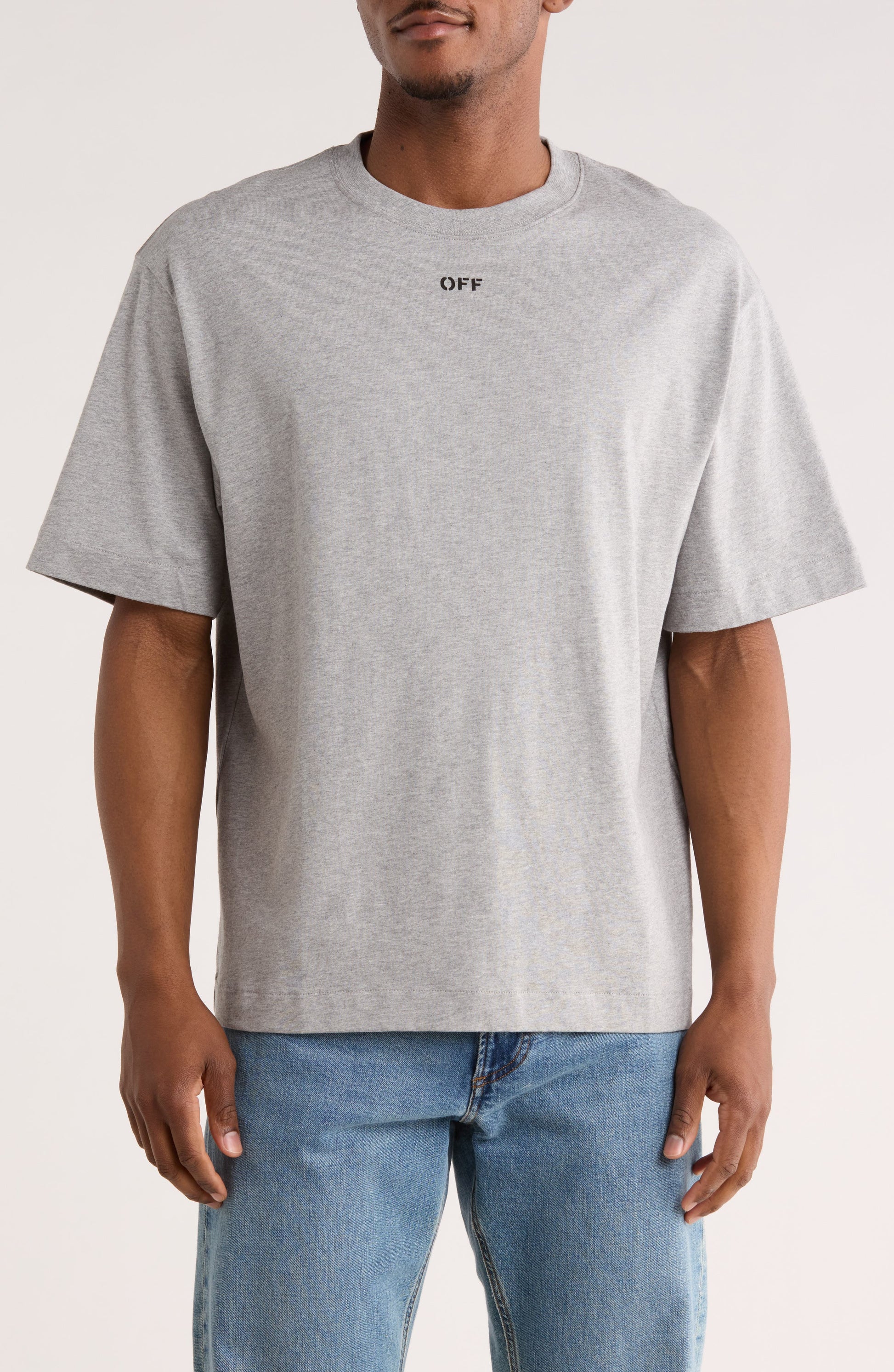 LIGHT GREY MELANGE-BLACK