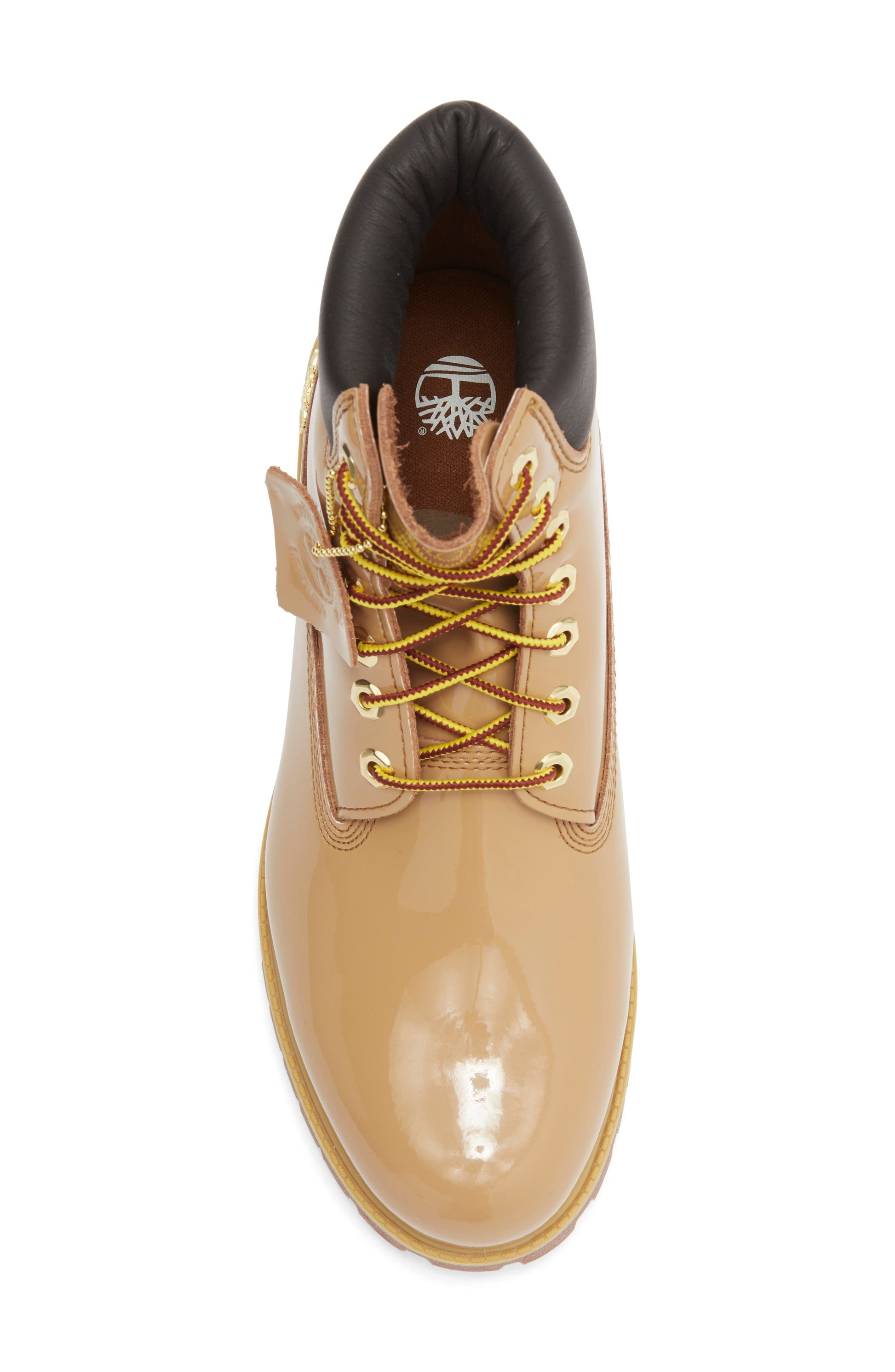 MEDIUM BROWN PATENT LEATHER