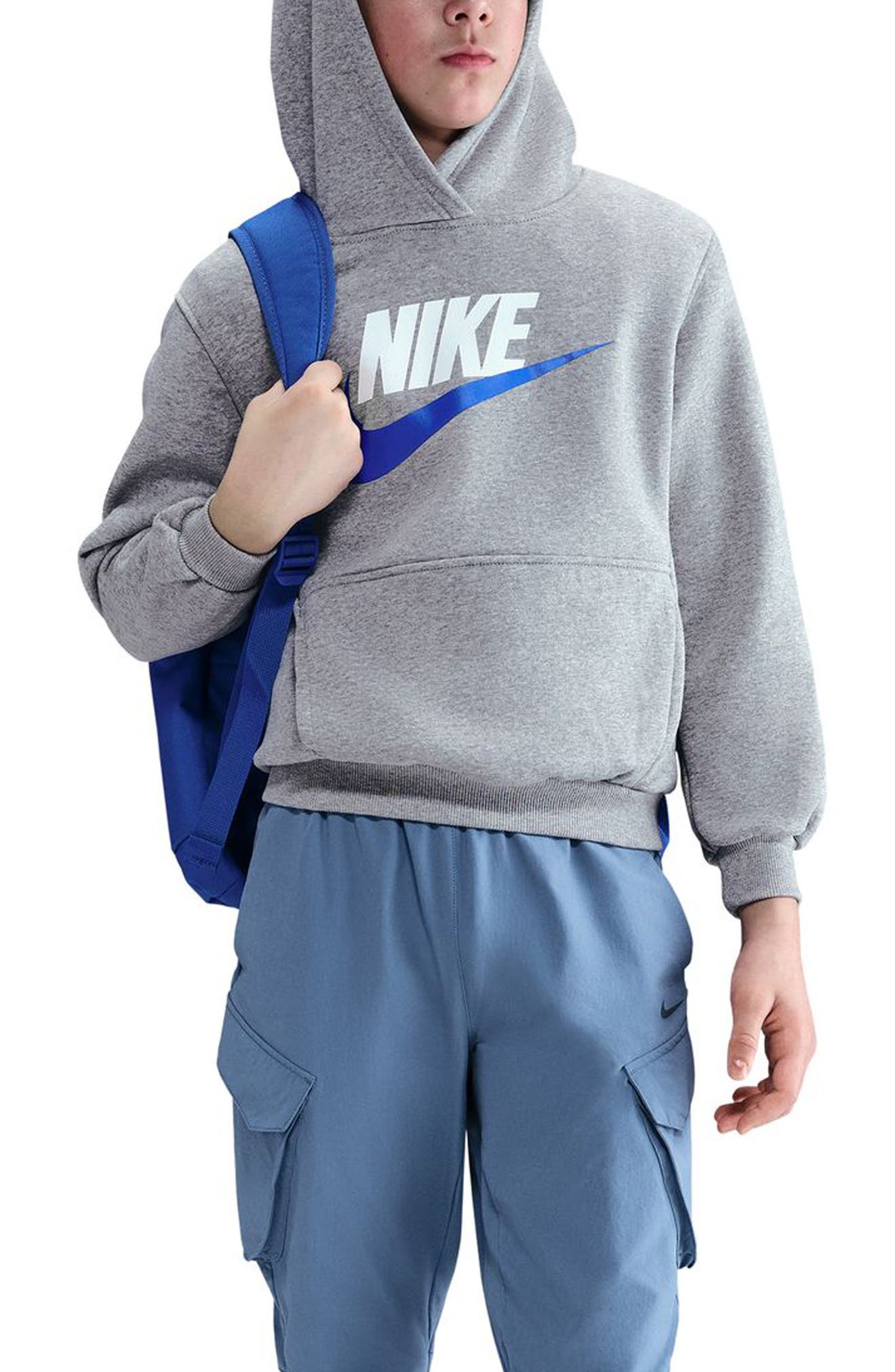 DARK GREY HEATHER/ GAME ROYAL