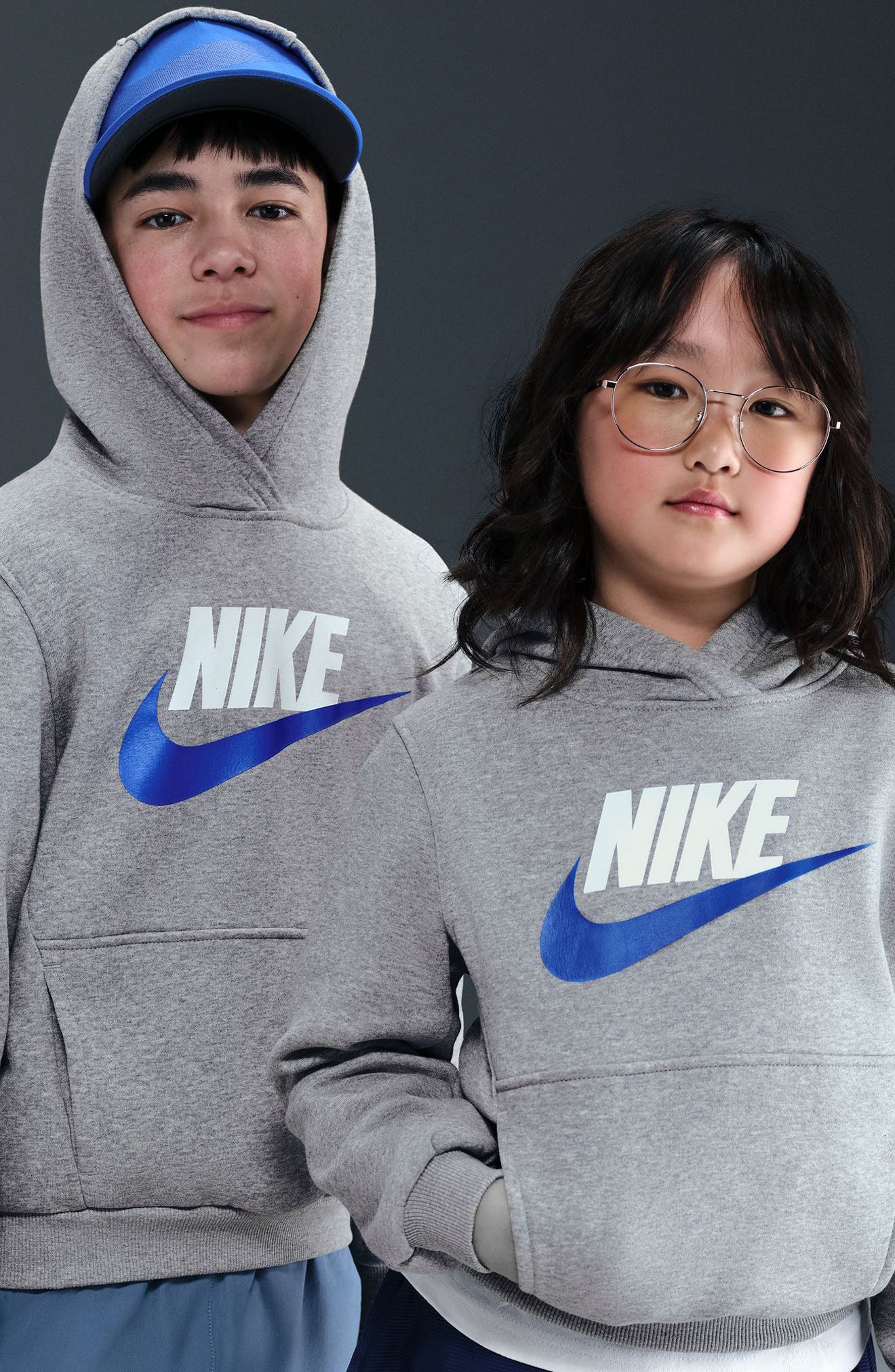 DARK GREY HEATHER/ GAME ROYAL