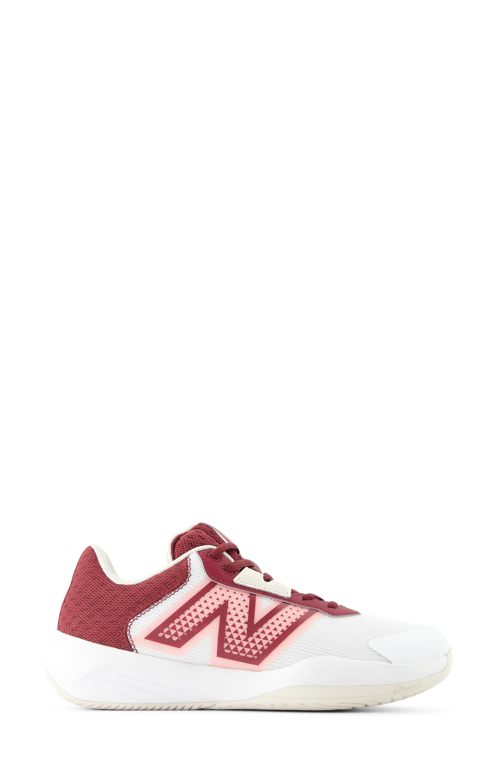 WHITE/ MONARCH BURGUNDY