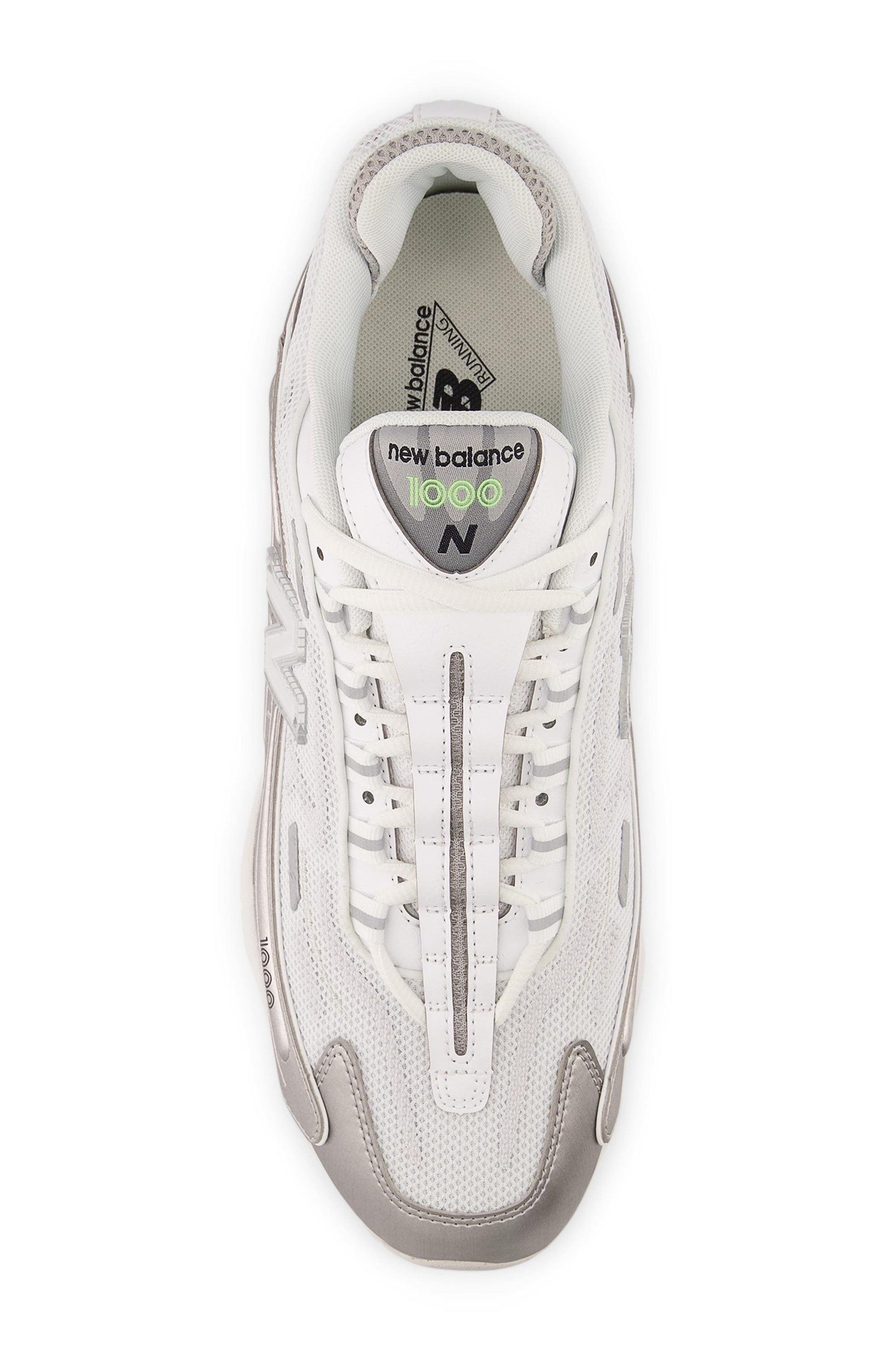 WHITE/ SILVER METALLIC