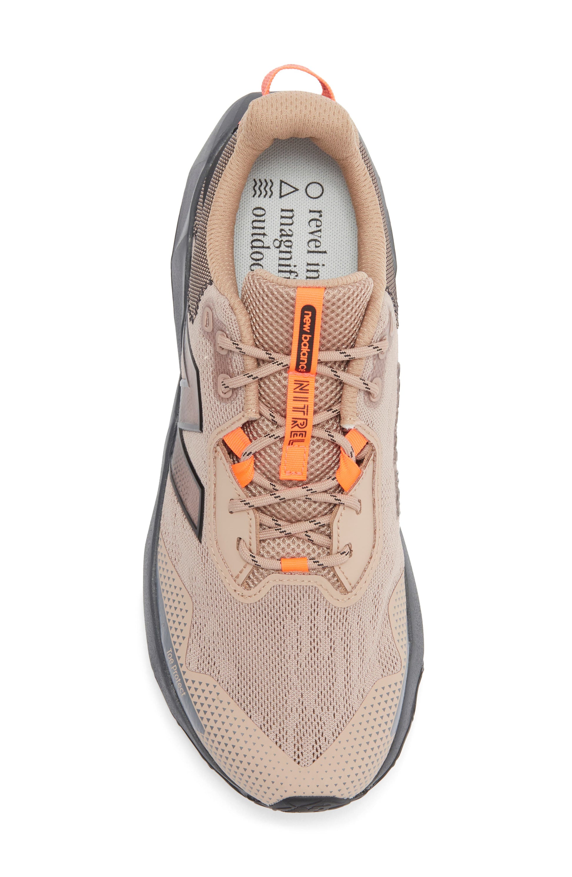FLAT TAUPE/ URGENT RED