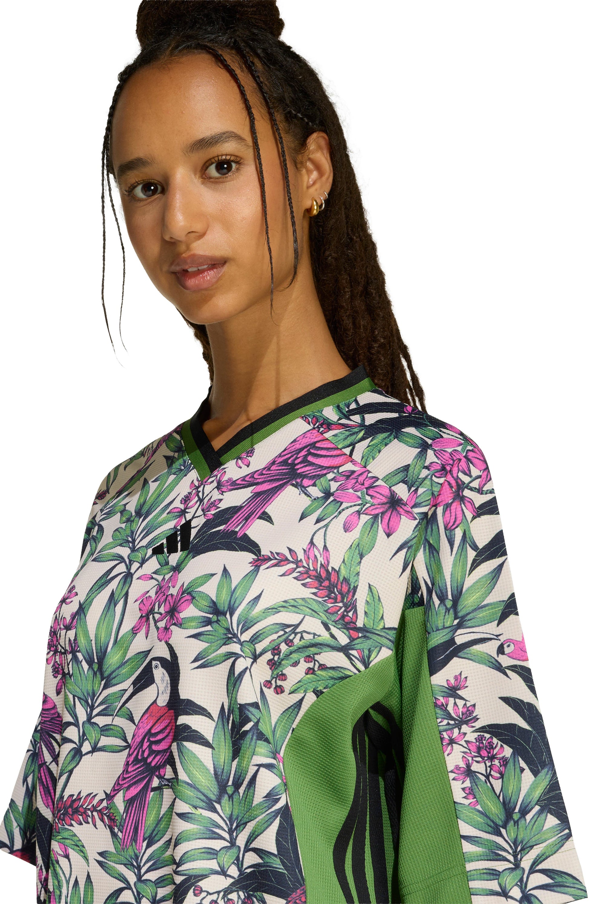 GREEN/ CRYSTAL LINEN/ FUCHSIA
