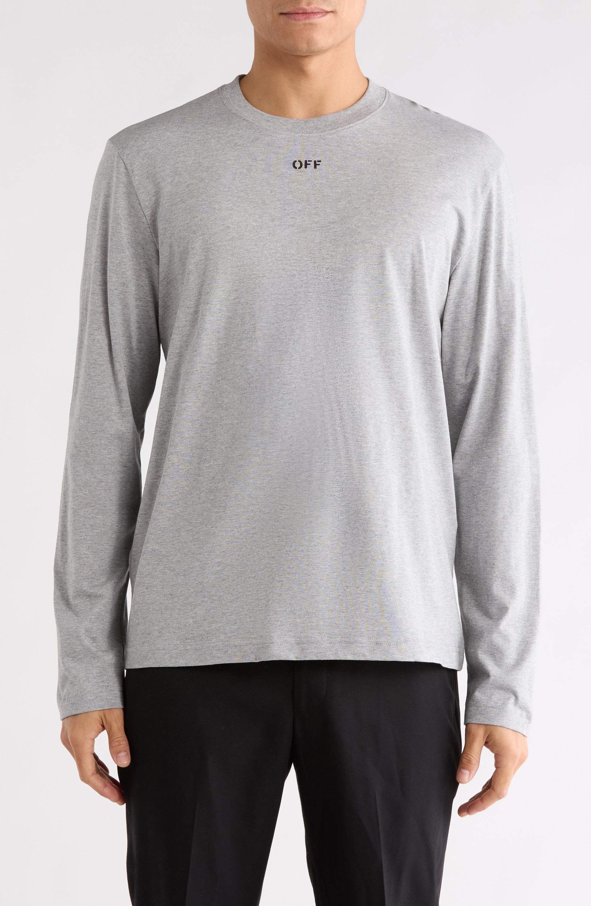 LIGHT GREY MELANGE-BLACK