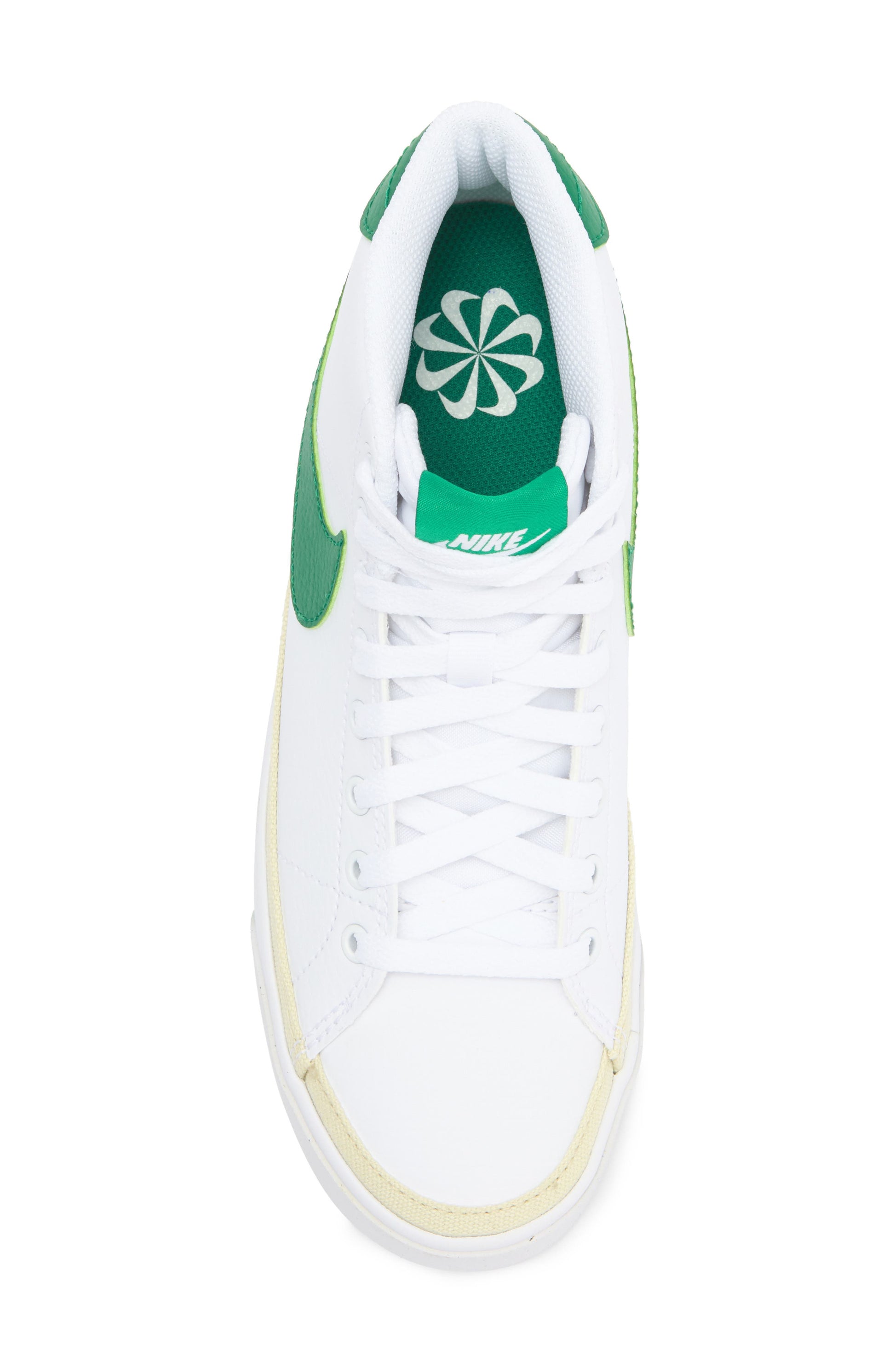 WHITE/ MALACHITE