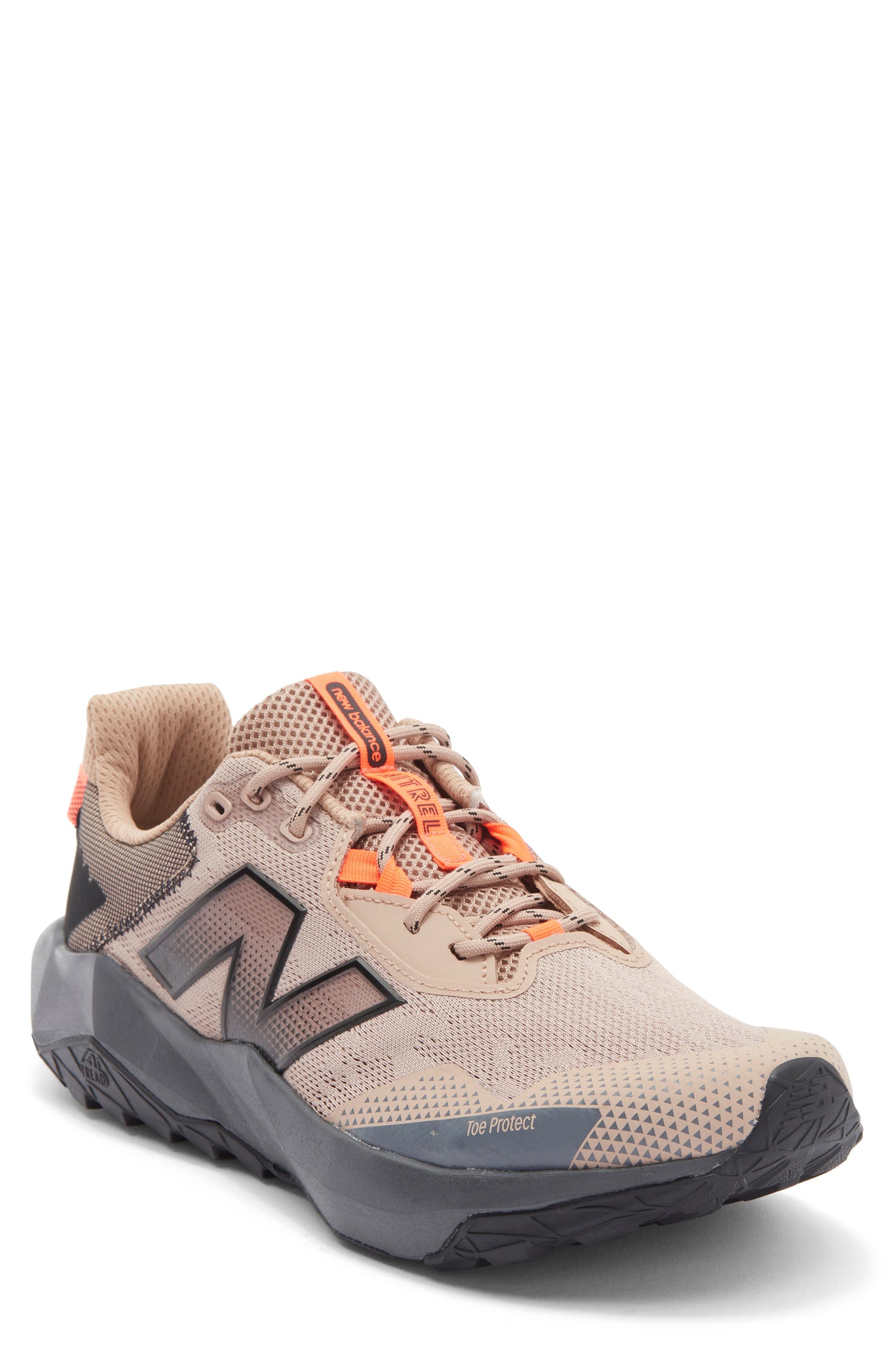 FLAT TAUPE/ URGENT RED