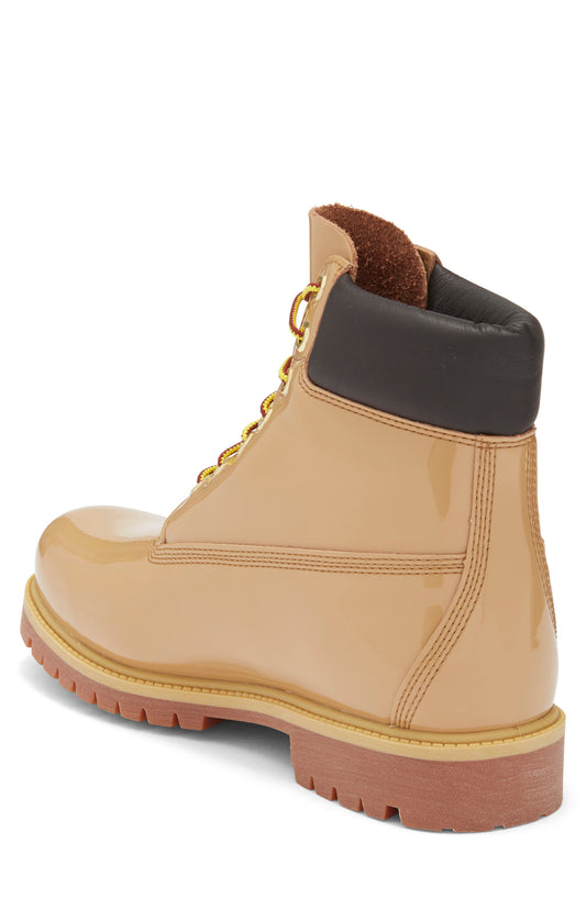 MEDIUM BROWN PATENT LEATHER