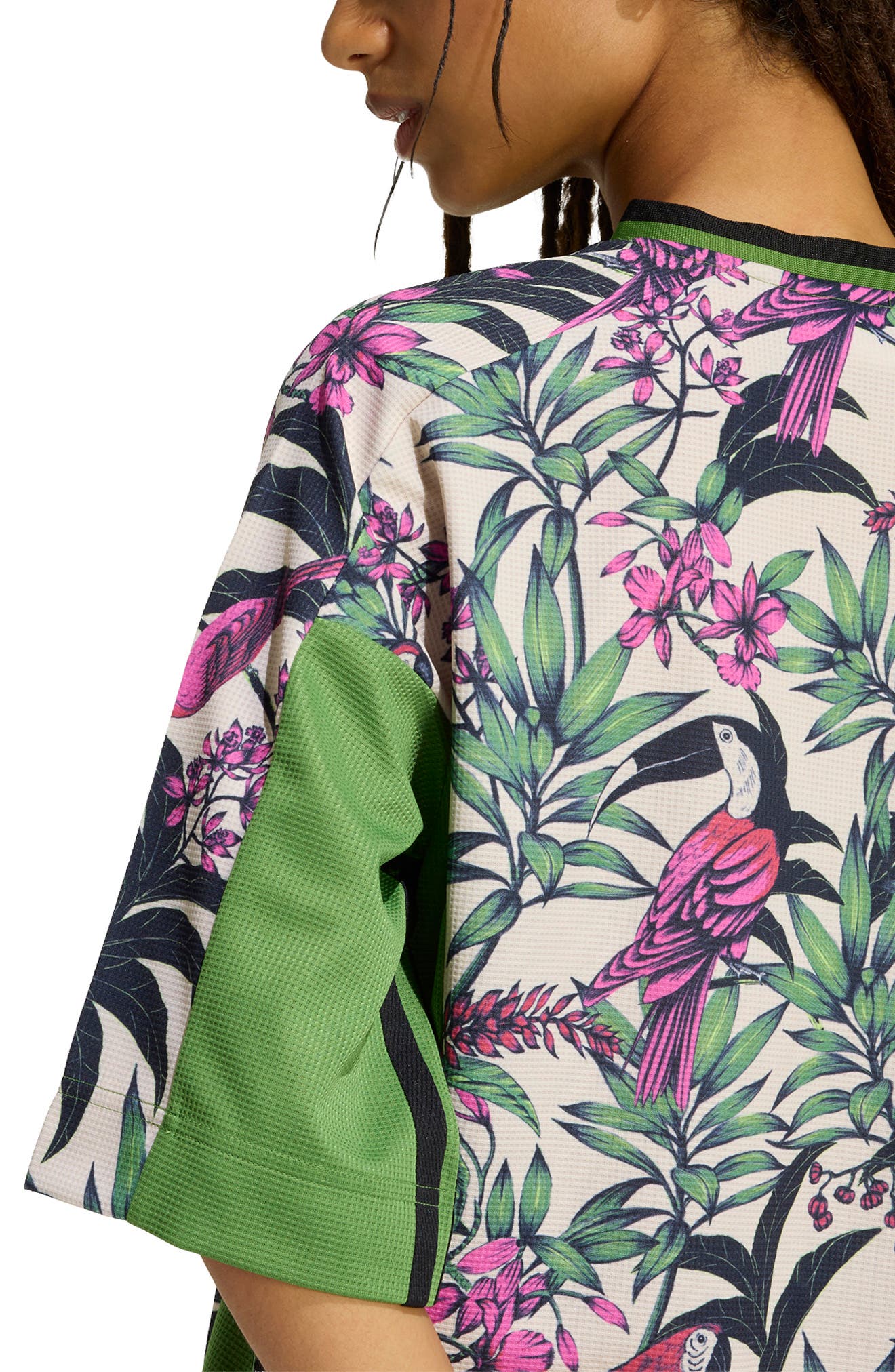 GREEN/ CRYSTAL LINEN/ FUCHSIA