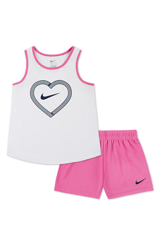 WHITE WITH PLAYFUL PINK