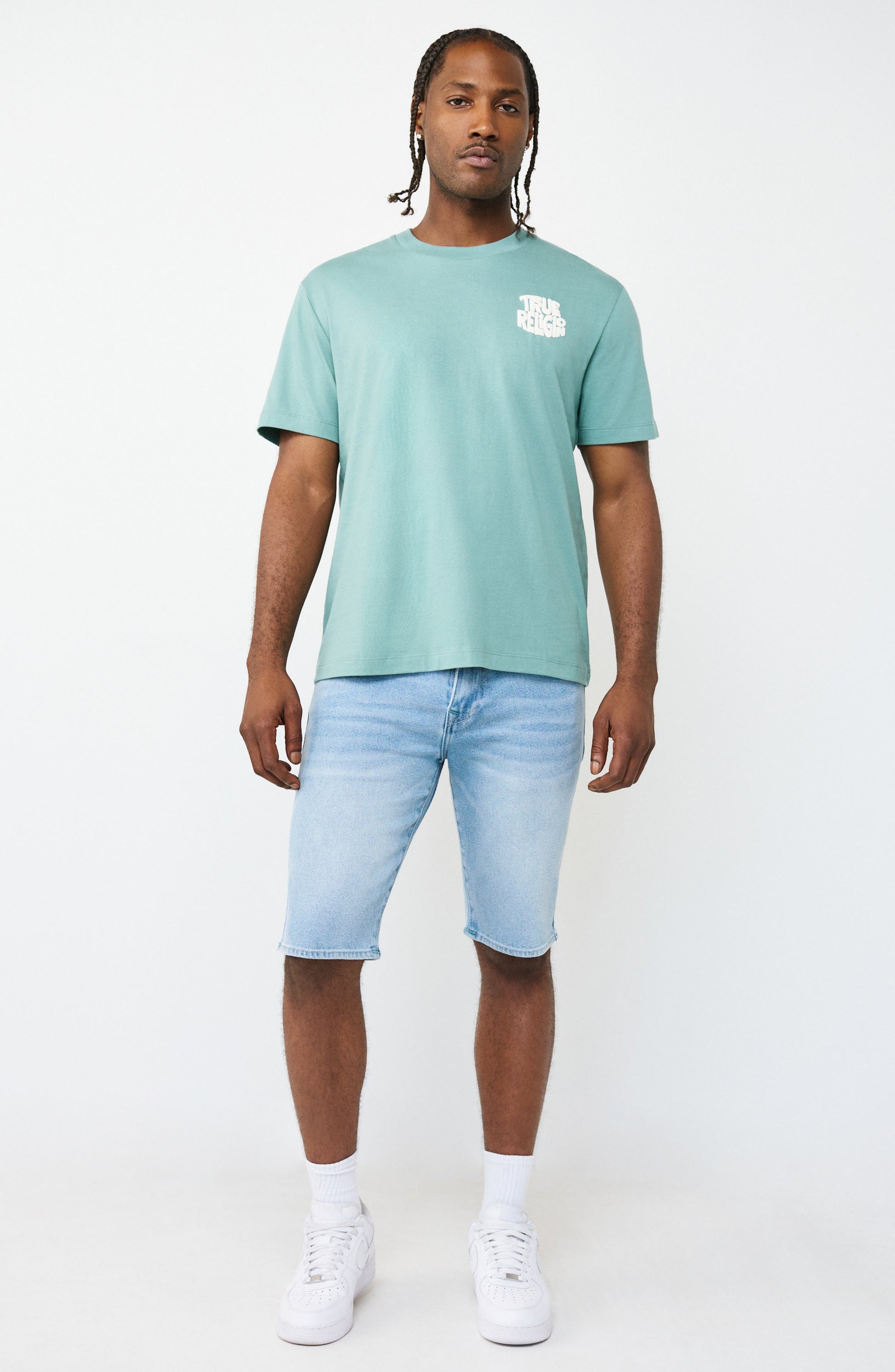 LIGHT BLUE SUEDE WASH