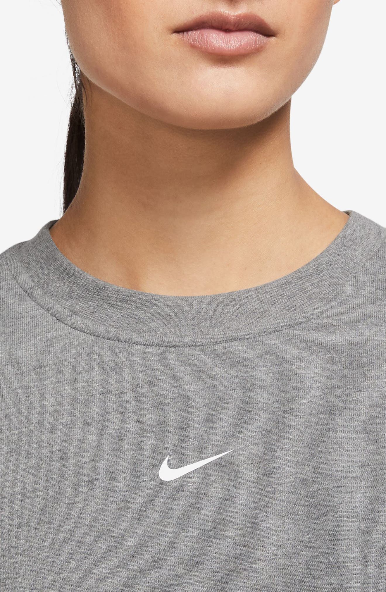 LIGHT CARBON HEATHER/ WHITE