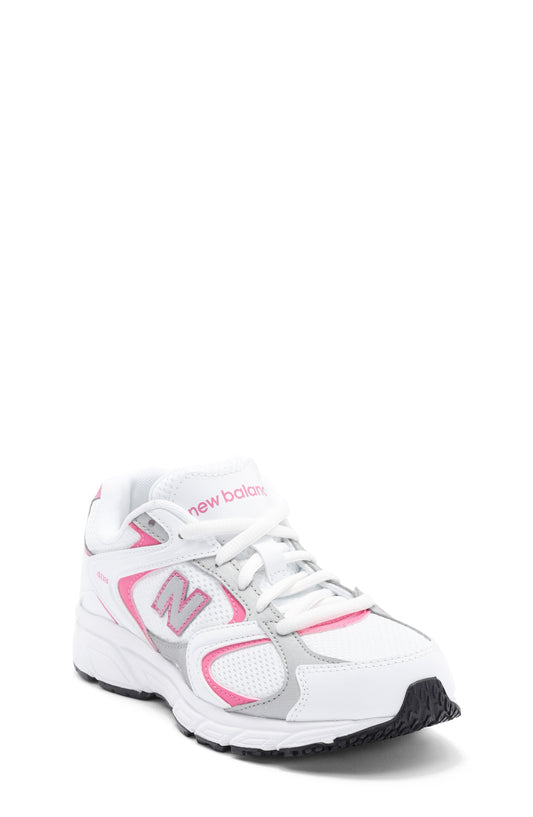 WHITE/ PINK SATIN