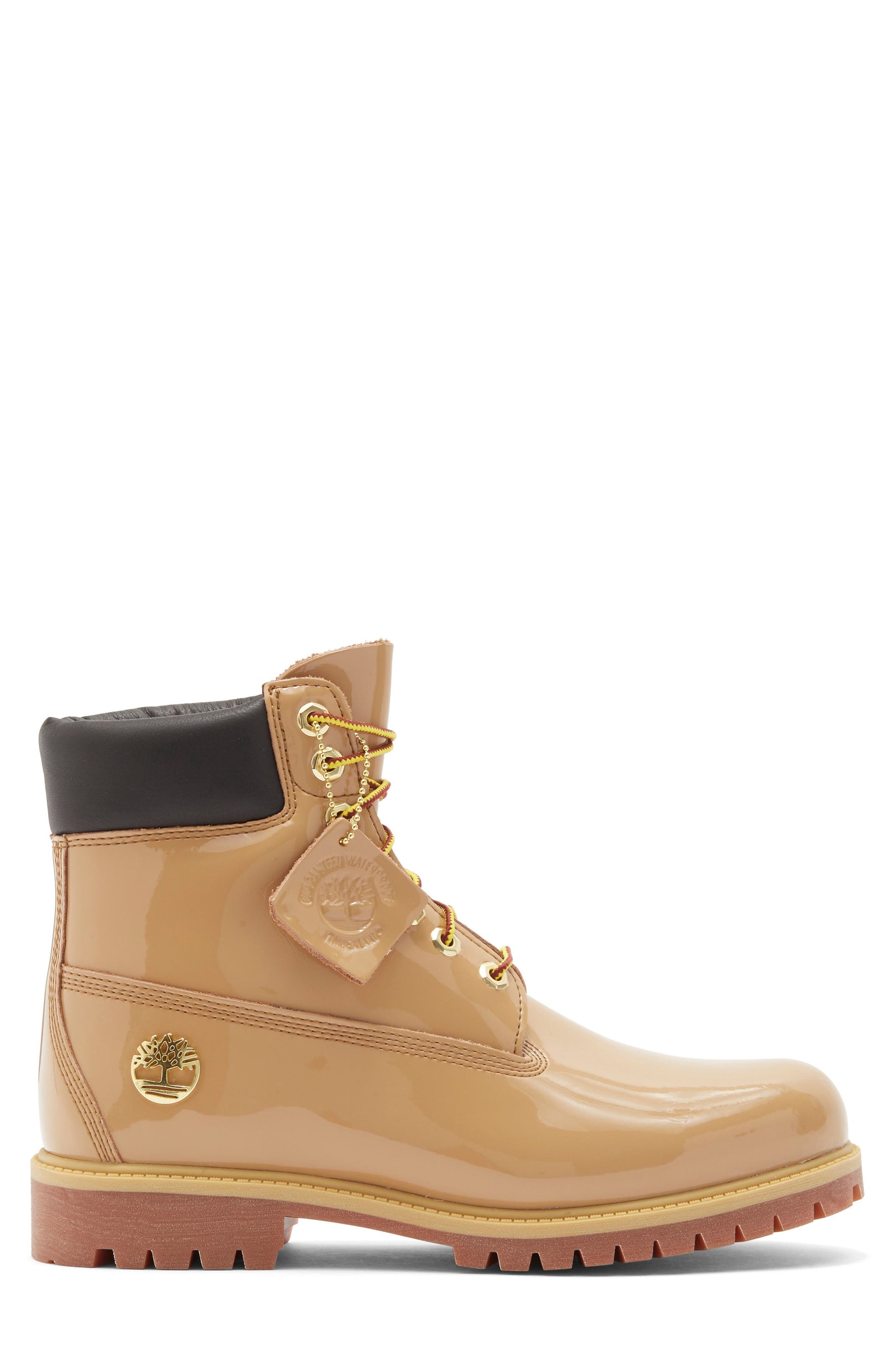 MEDIUM BROWN PATENT LEATHER