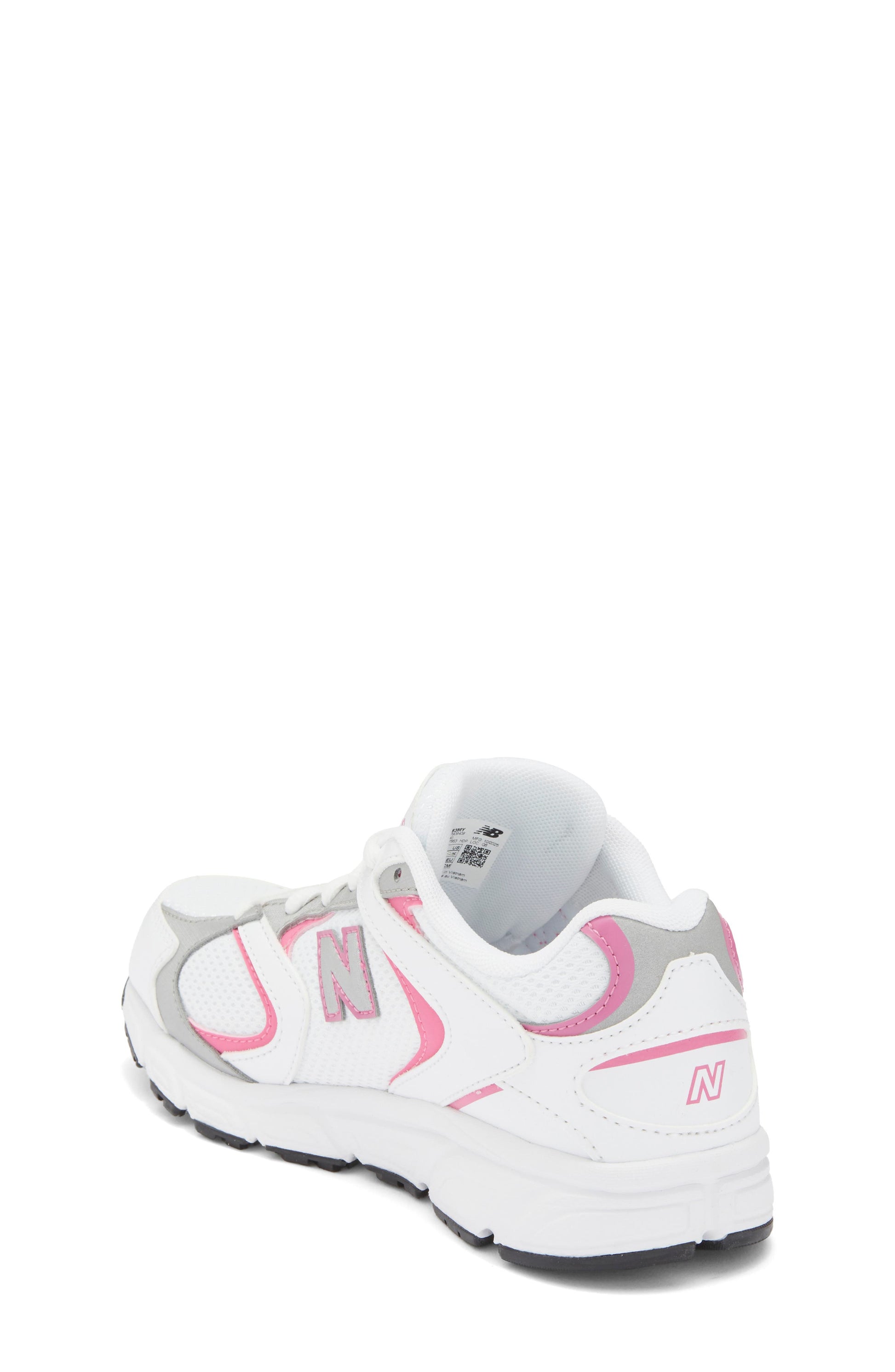 WHITE/ PINK SATIN