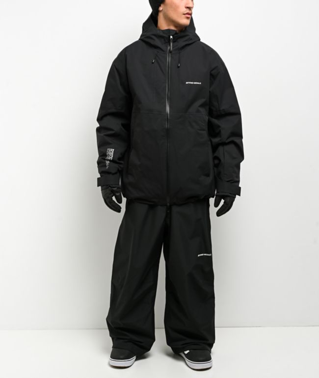 Beyond Medals Full Zip Black 15K Snowboard Jacket