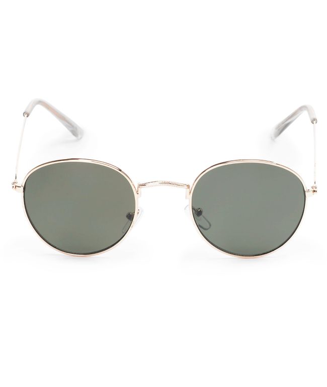 Dyllon Gold Metal Frame Sunglasses