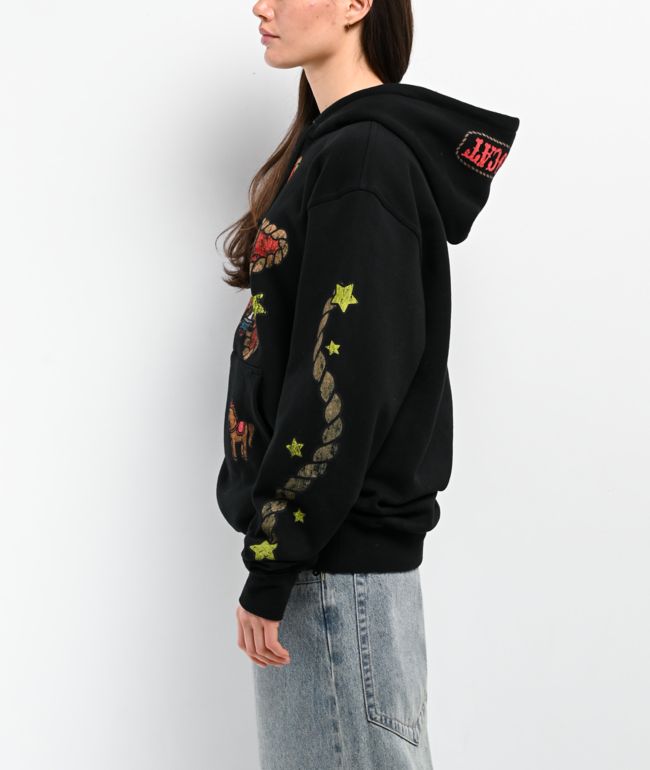 Hello Kitty® & Friends | A.LAB Chococat™ Cowgirl Black Hoodie