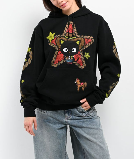 Hello Kitty® and Friends | A.LAB Chococat™ Cowgirl Black Hoodie