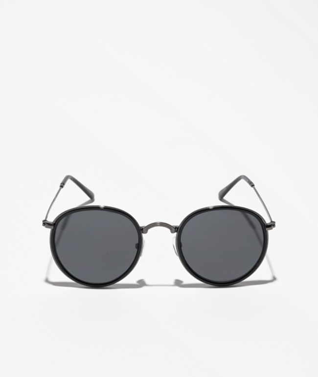 Round Frame Black Sunglasses