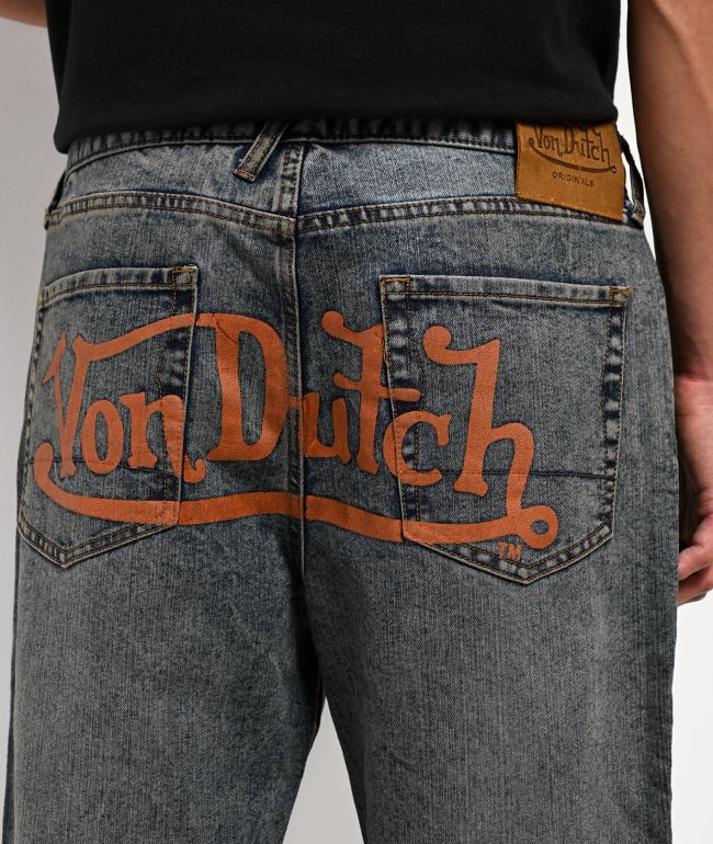 Von Dutch Clutch Stacked Flare Jeans