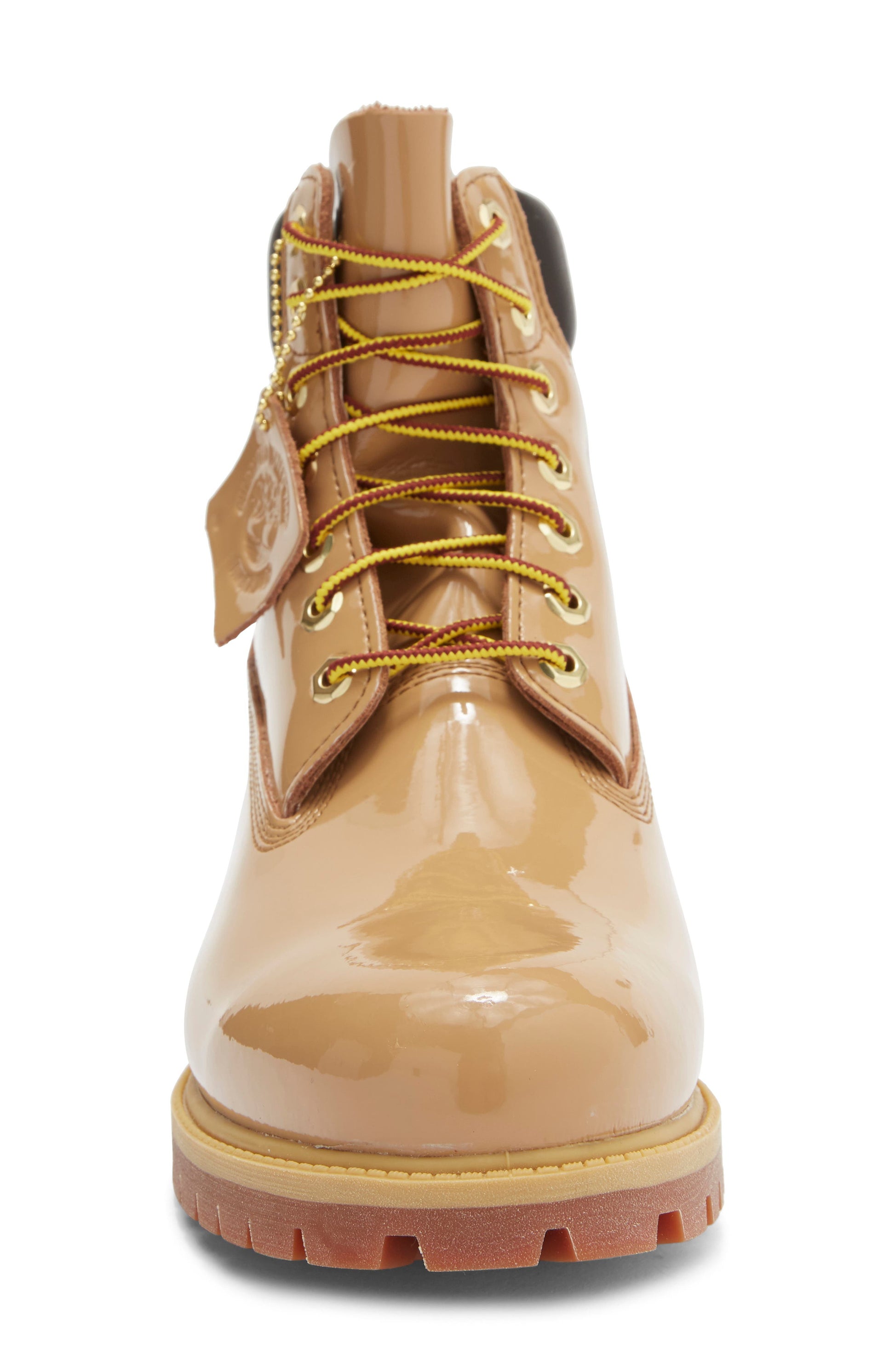 MEDIUM BROWN PATENT LEATHER