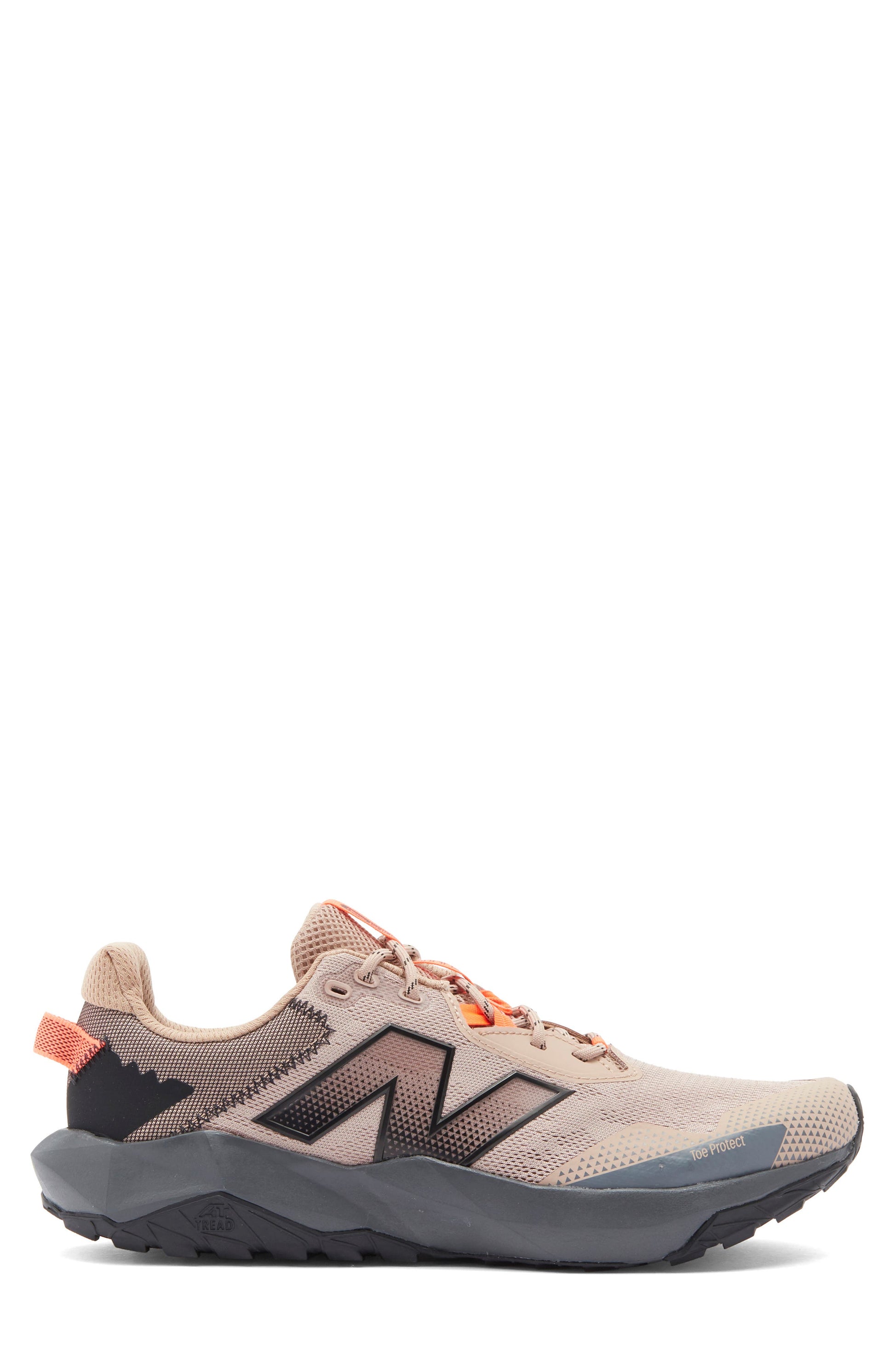 FLAT TAUPE/ URGENT RED