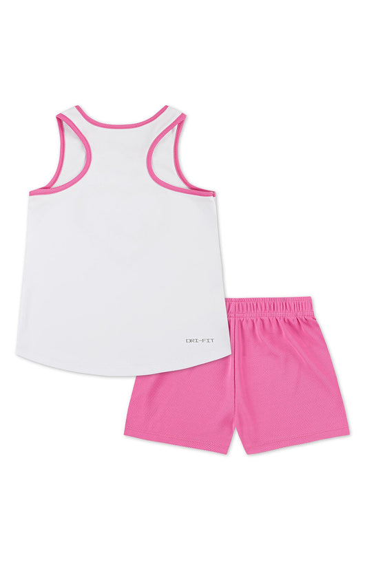 WHITE WITH PLAYFUL PINK